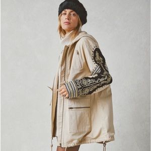 Free People - We the Free Embellished Military Jacket XS NWOT
